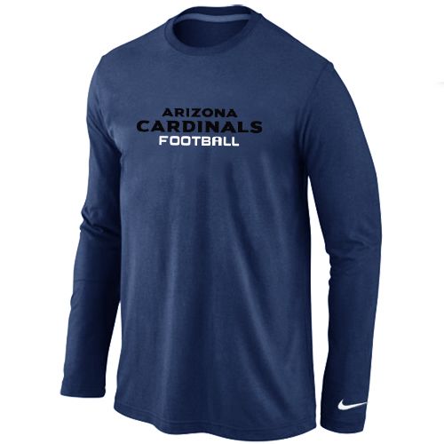 Nike Arizona Cardinals Authentic Font Long Sleeve NFL T-Shirt - Dark Blue